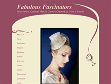 Tablet Screenshot of fabulous-fascinators.co.uk